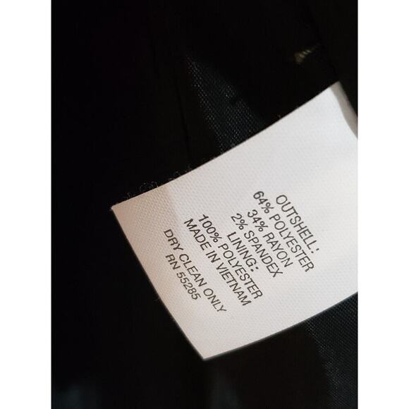 Express Design Studio Women Gray Plaid Single Breasted Two Button Blazer Size 10 - Picture 10 of 13